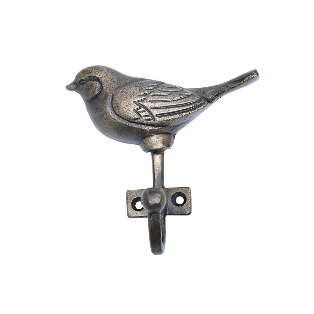 Antique Bird Iron Key Wall Hooks